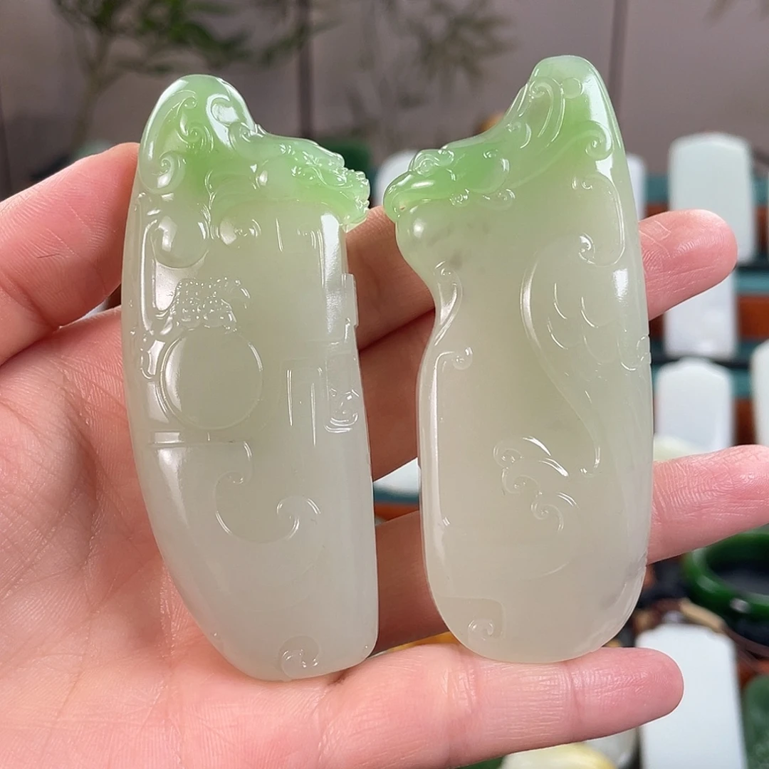 和田玉未镶嵌挂件