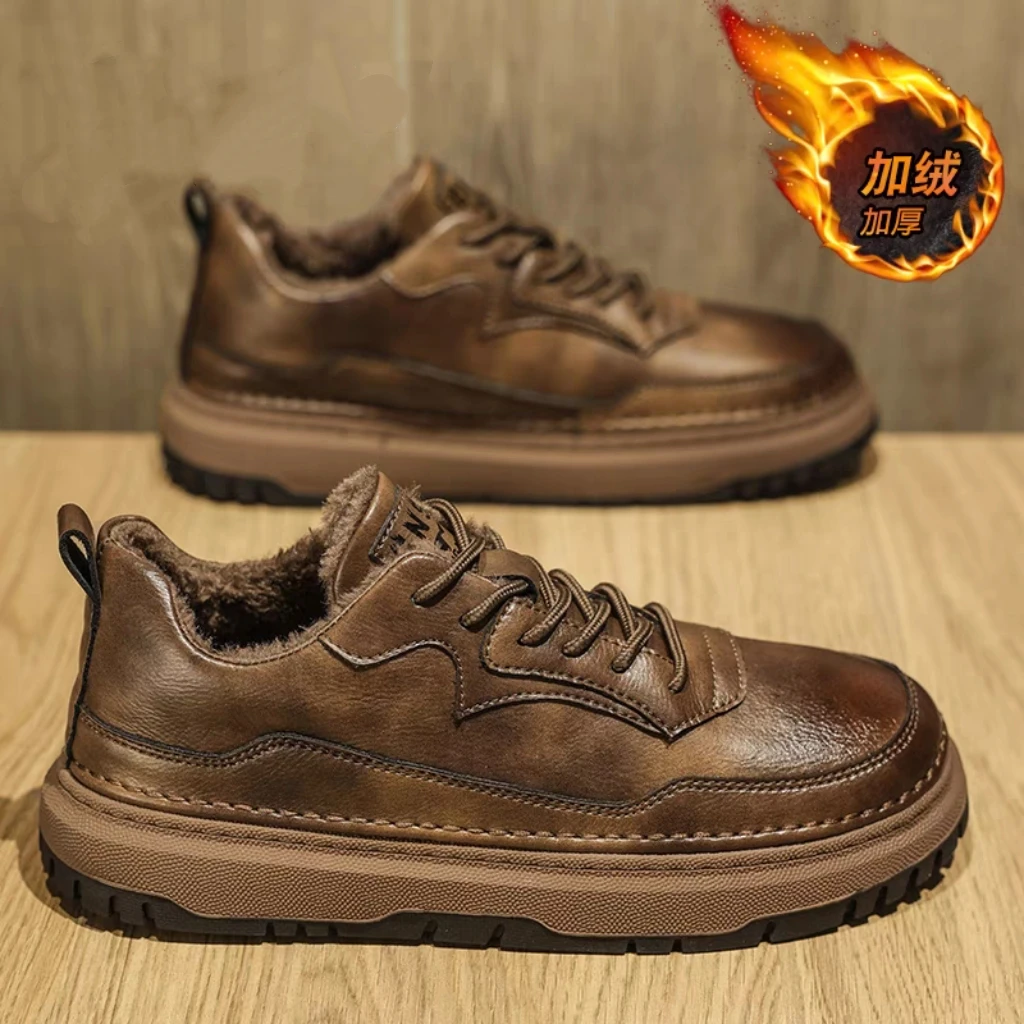 男鞋冬季加绒保暖高帮加厚休闲户外鞋防滑男东雪地靴高帮靴2088