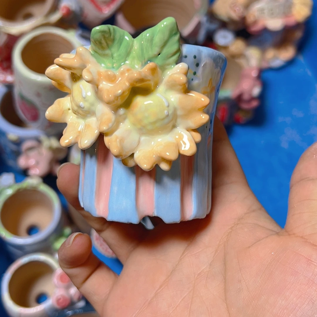 老梧家的手工多肉花盆