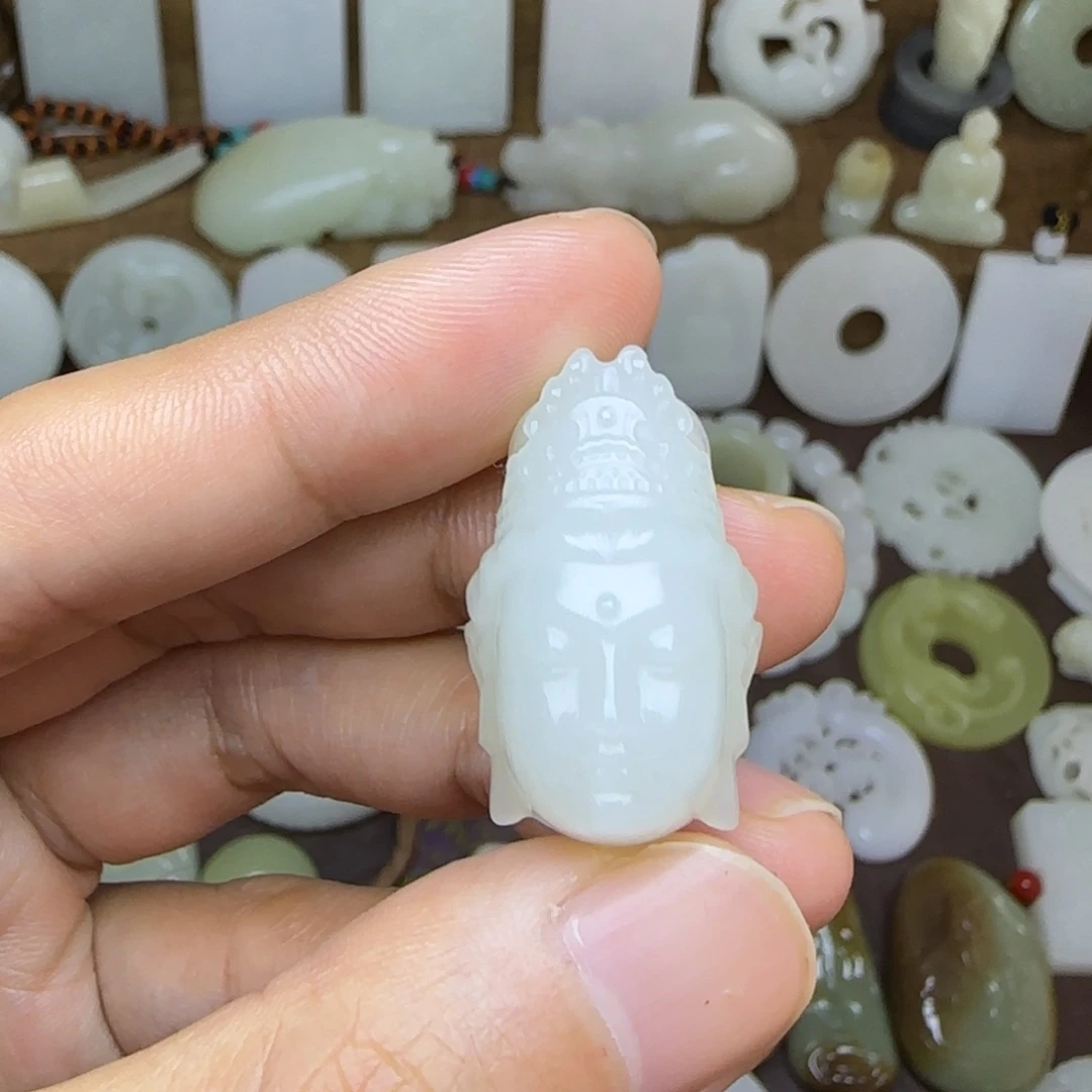 和田玉未镶嵌挂件