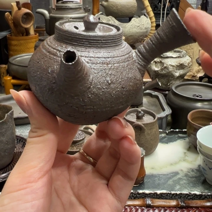 陶壶南蛮侧把茶器茶器