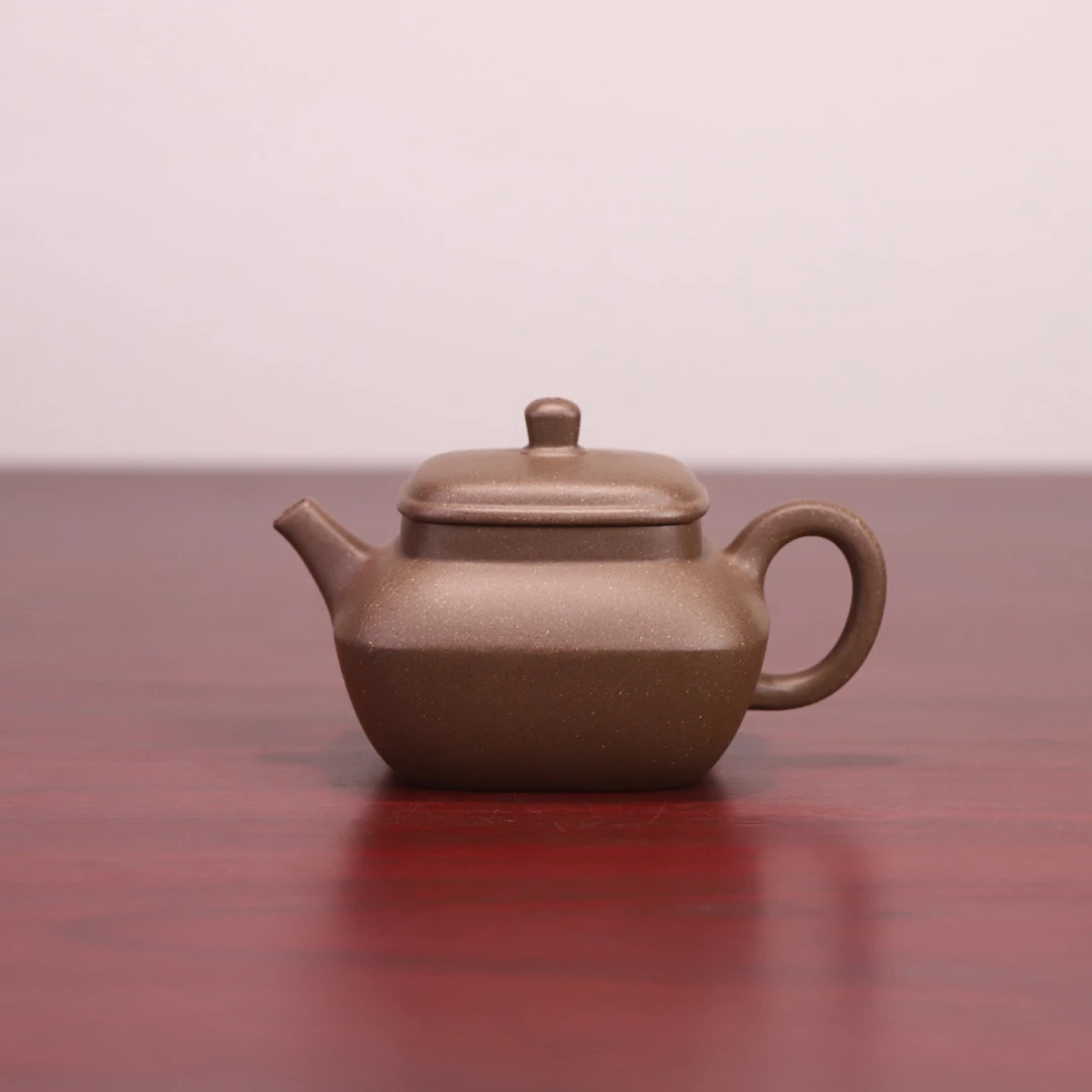 合欢（薄胎）原矿青灰段泥，全手工制，容量140cc