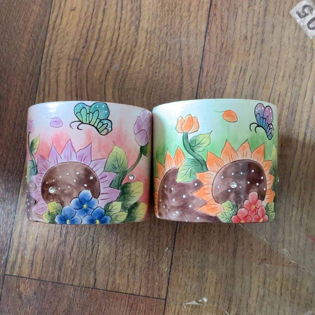 福利花盆，手绘花盆