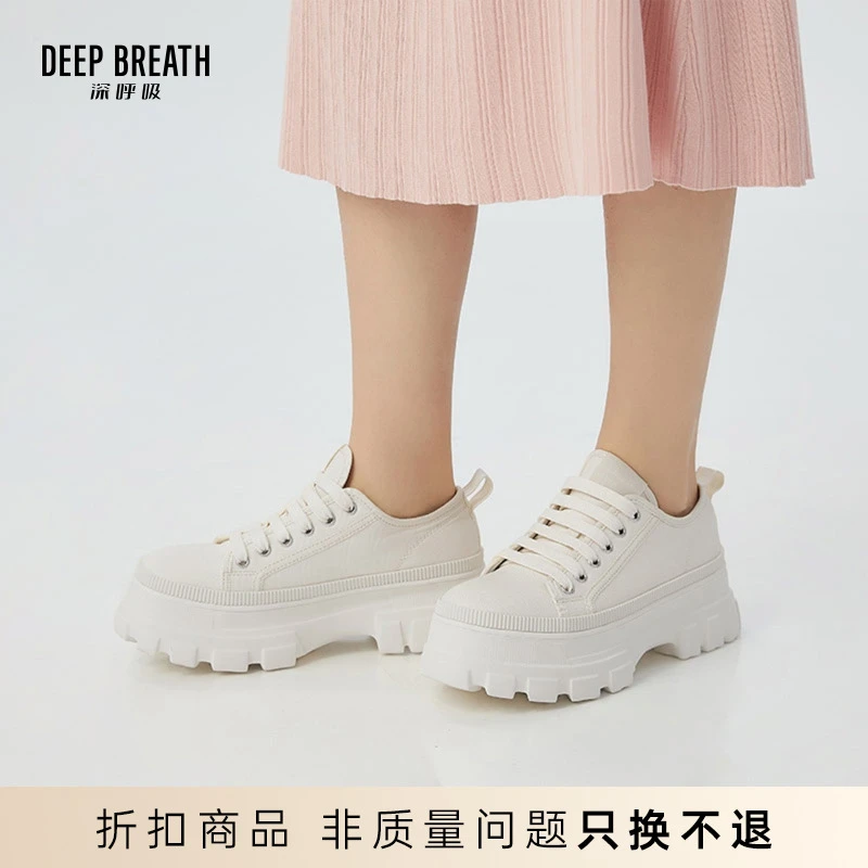 DEEP BREATH深呼吸帆布绑带低帮休闲鞋鞋AX12228