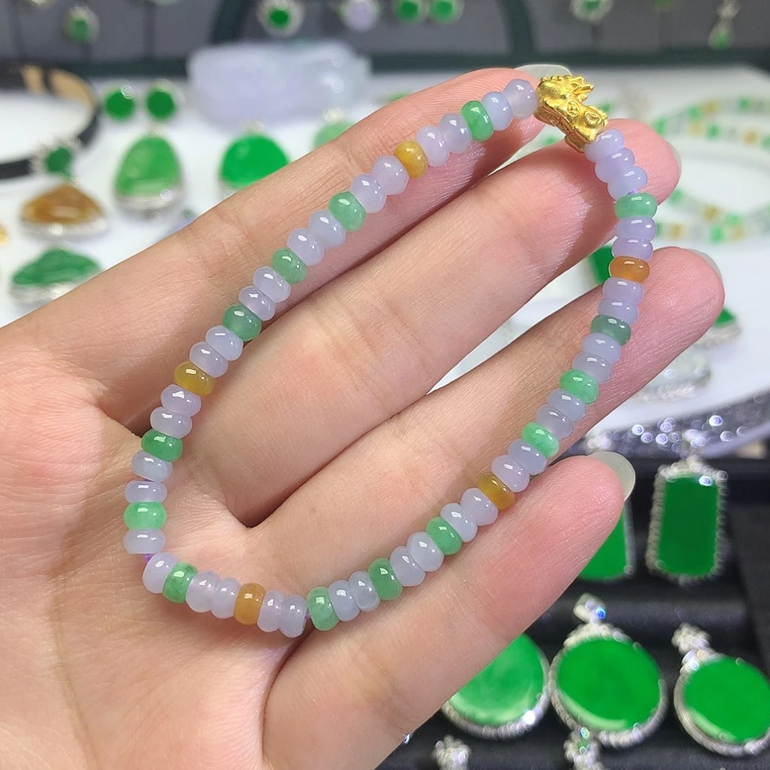 吊坠(不含链)足金镶嵌翡翠