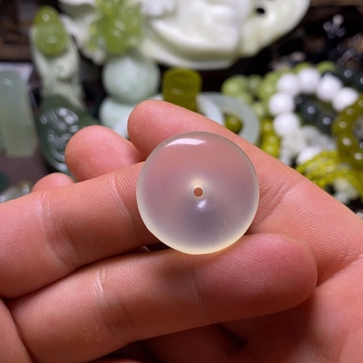 岫玉未镶嵌岫玉手把