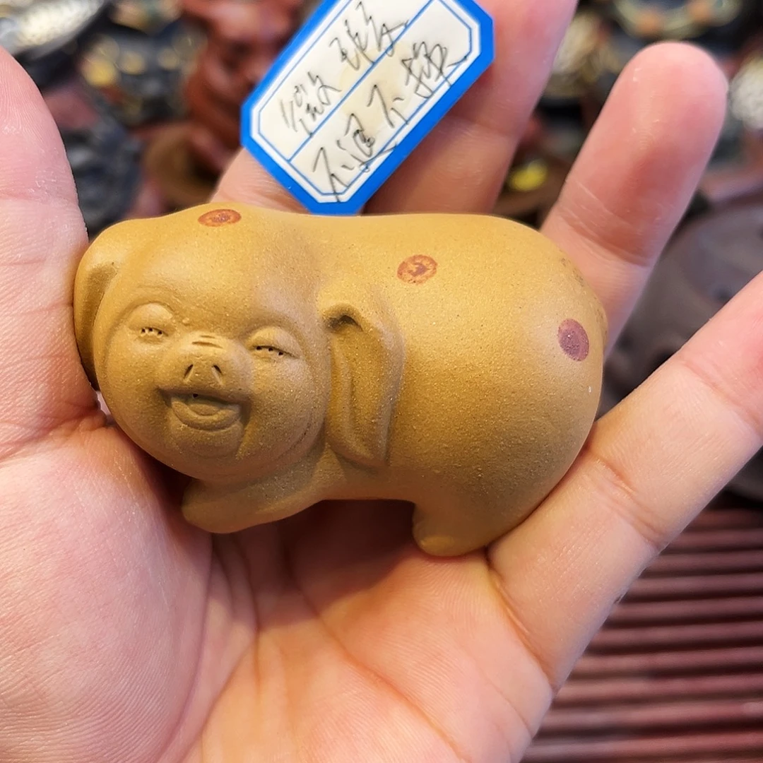 紫砂茶杯高端紫砂雕塑微瑕