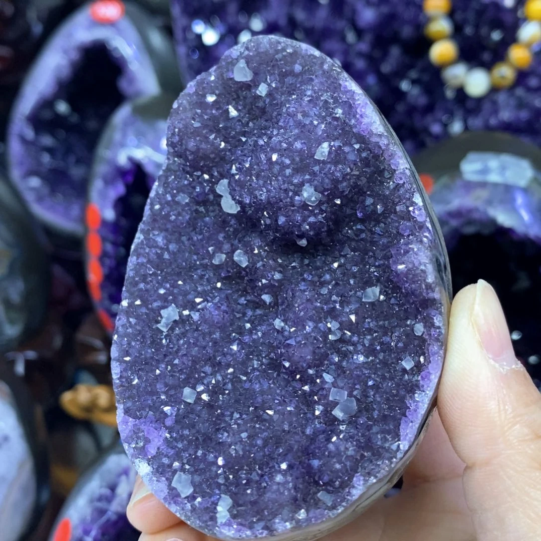 紫晶摆件未镶嵌莹