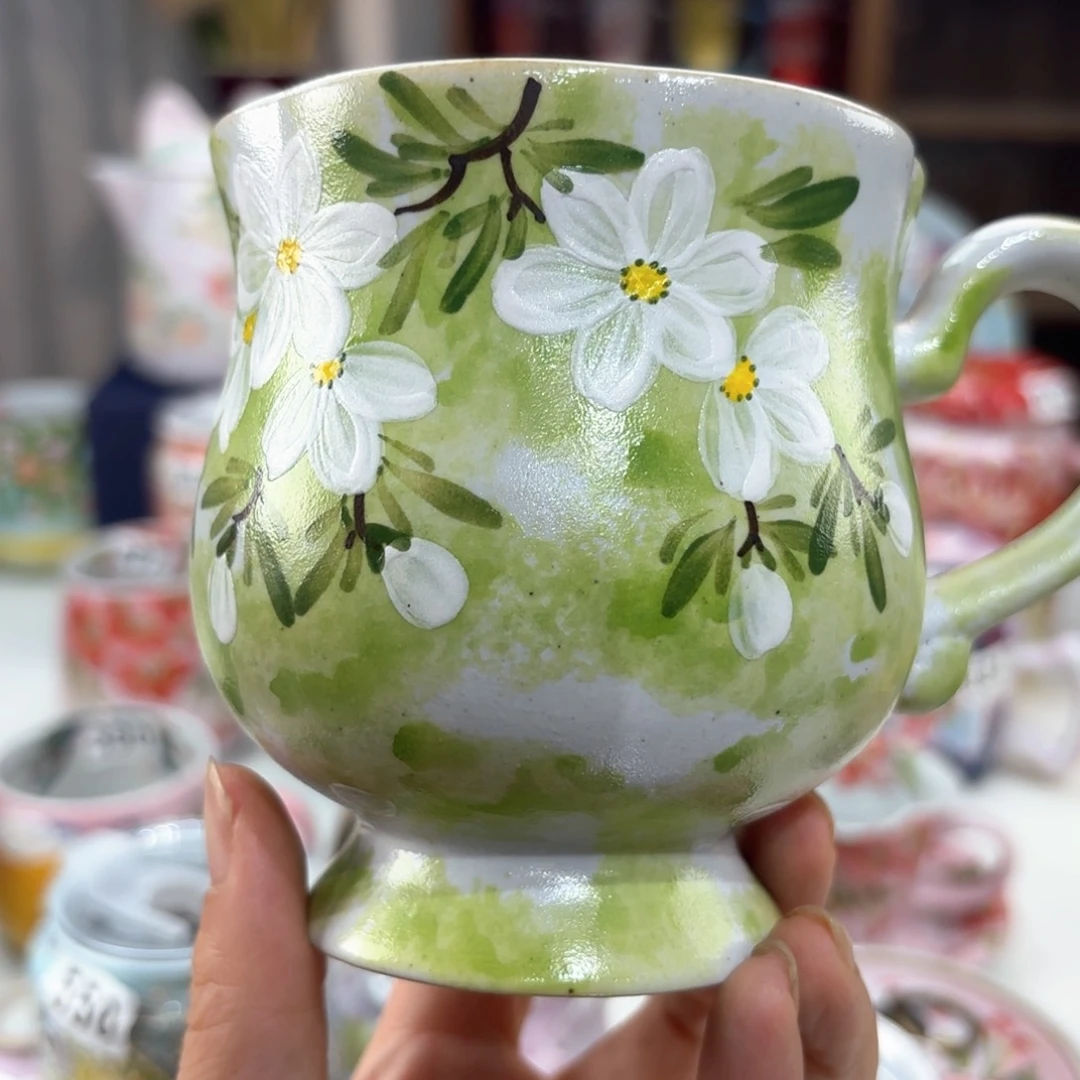 景德镇手绘高温釉下彩陶瓷茶具