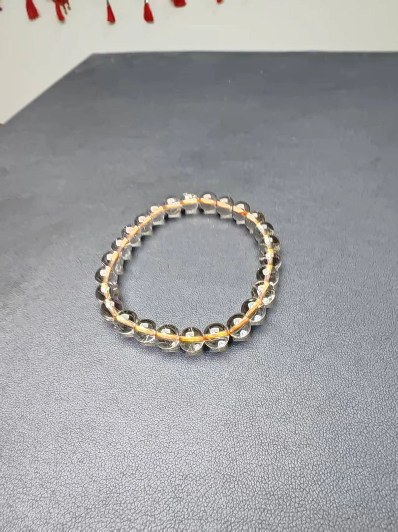 金发晶净体双A手串7.5mm