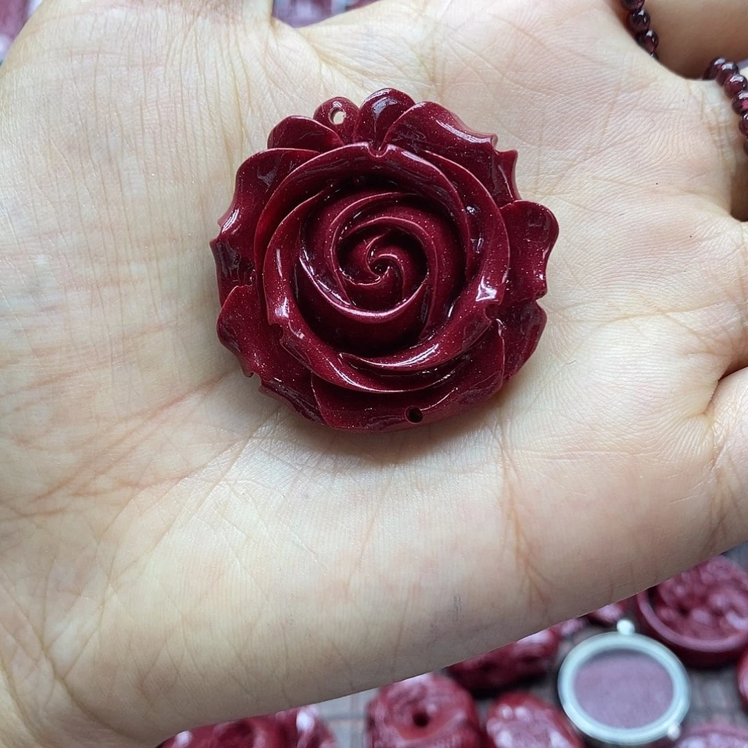 天然辰砂0000朱砂吊坠