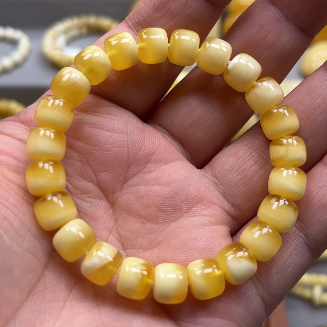 琥珀未镶嵌手链手串