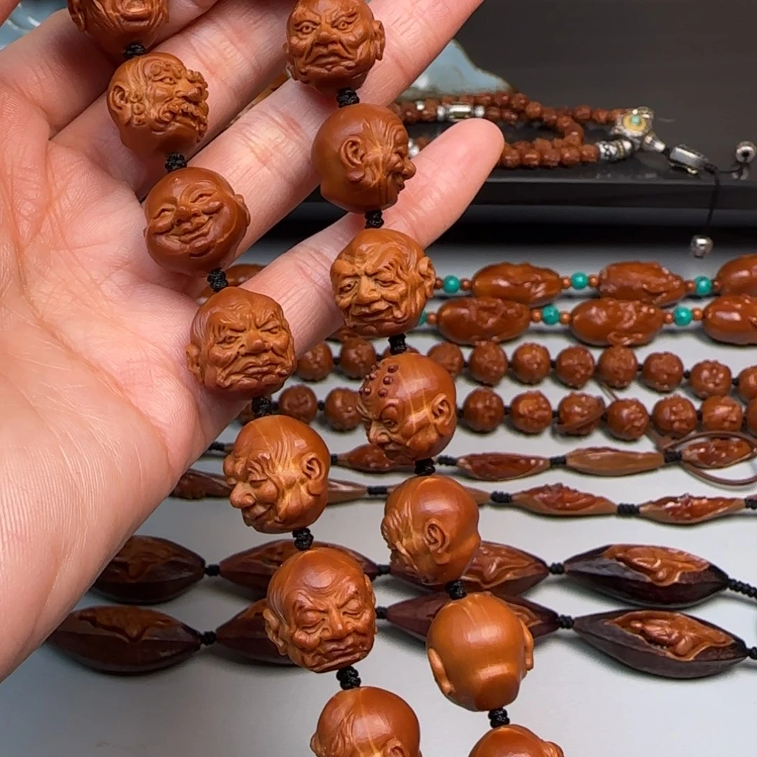 橄榄核手串/手链1.6尺寸十八罗汉手持