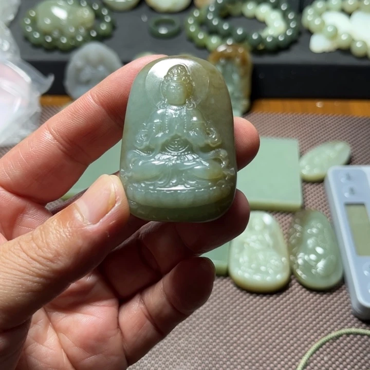 未镶嵌和田玉（糖玉）挂件用****3