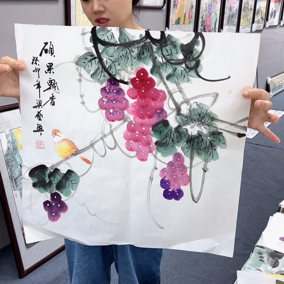 国画宣纸国画纯手绘作品