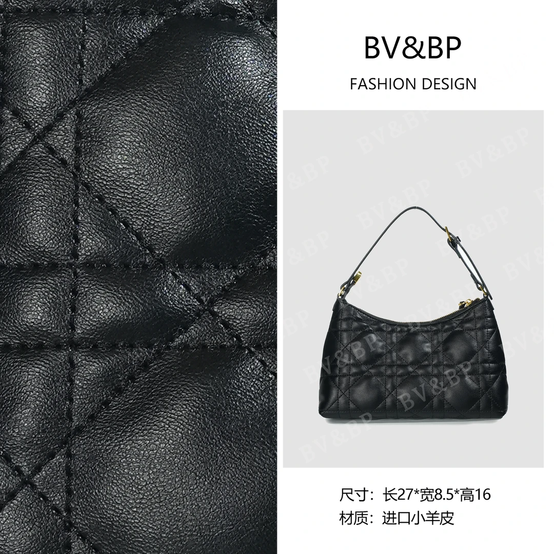 BV&BP· 原创设计 真皮高定手提单肩包 BV241067-黑色