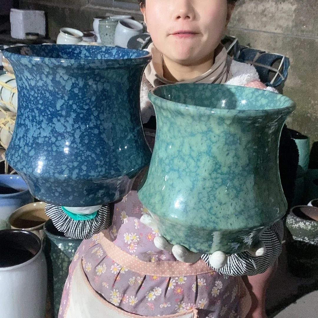 紫砂花盆正品口20高20