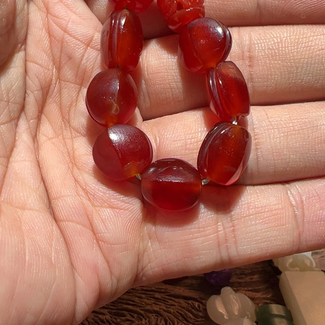 我***家玛瑙/玉髓合金手链