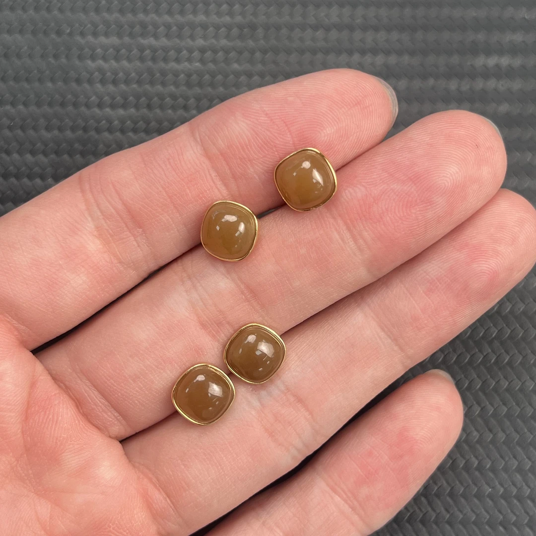且末金山糖耳钉 微色差多样性发其一6-0341