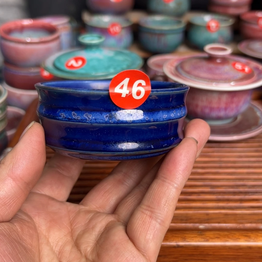 手工制作钧窑茶器