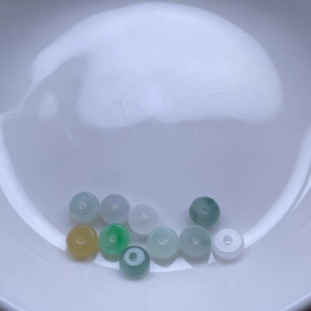 翡翠未镶嵌颈饰算盘珠卡5