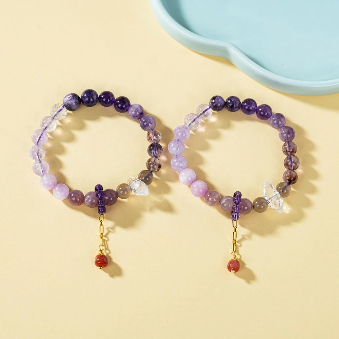 【云上叙】水晶多宝DIY单圈手串-多样性发一件8mm-V78511-M（甄选）