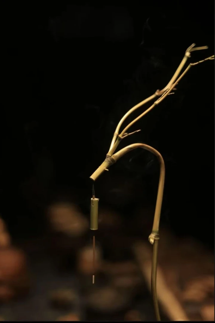 原生态高山毛竹手工制作龙头香挂香架