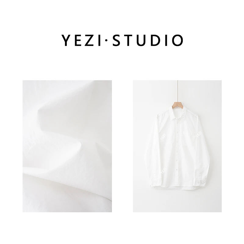 【肯豆女孩】高级褶皱感轻奢纯棉大口袋衬衫24416207-12/31