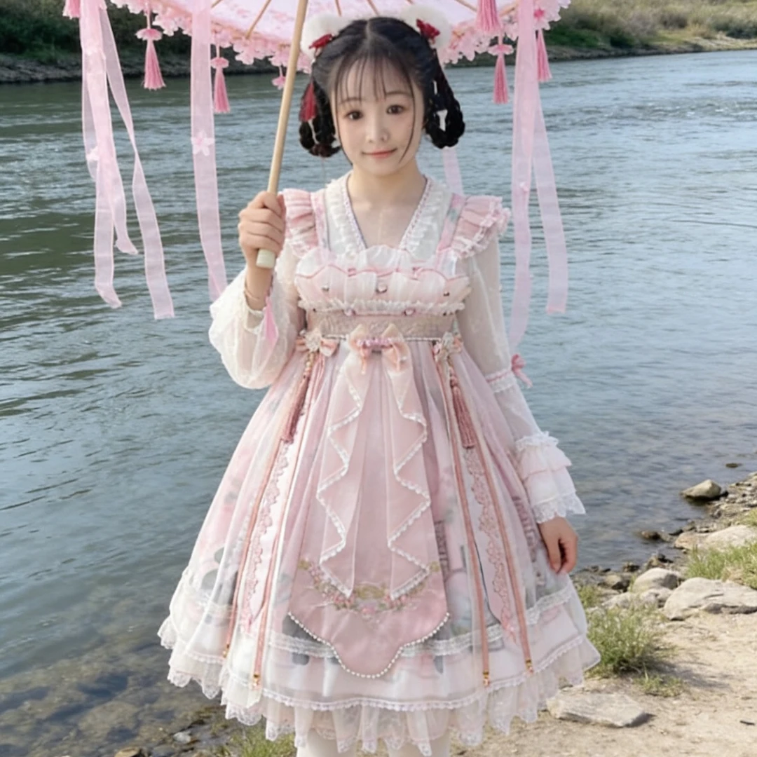 定金小荷序Lolita仙女裙中国风公主裙子