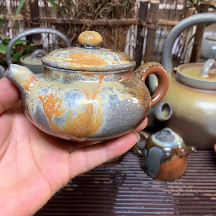紫砂茶壶纯自然高温裸柴烧