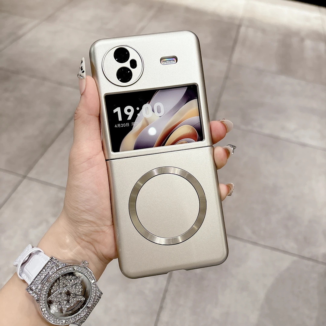 适用vivo X Flip折叠手机壳烤漆全包磁吸手机壳防摔磨砂壳