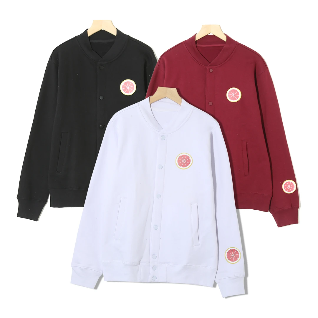 Q百搭纯色棒球服外套潮流休闲男女同款时尚纯色休加绒保暖P-2G274
