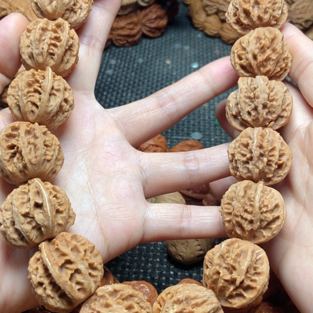 手串桃核白茬京八棱手持