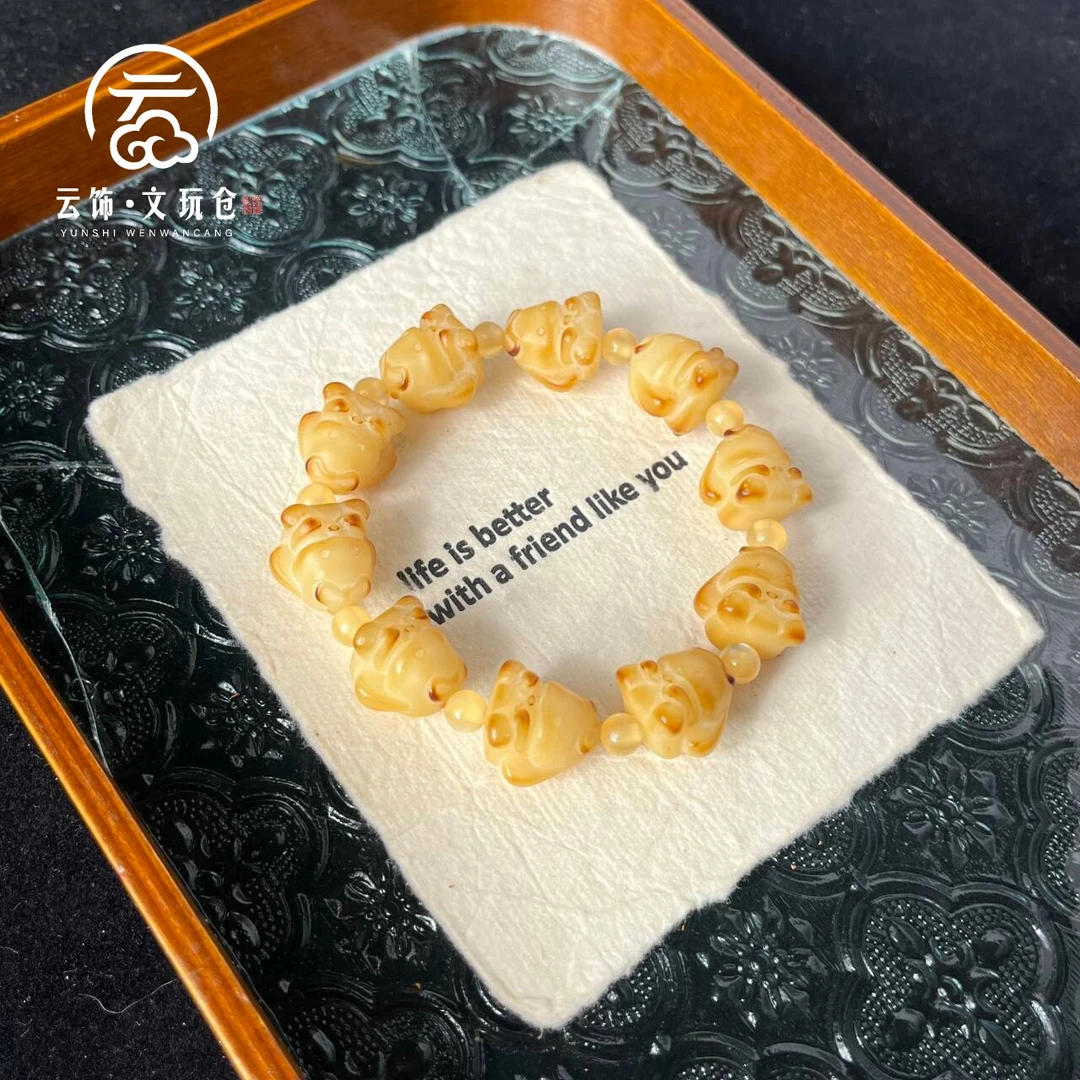 【萌萌兔16mm】菩提根炭烧兔子单圈CP021-814