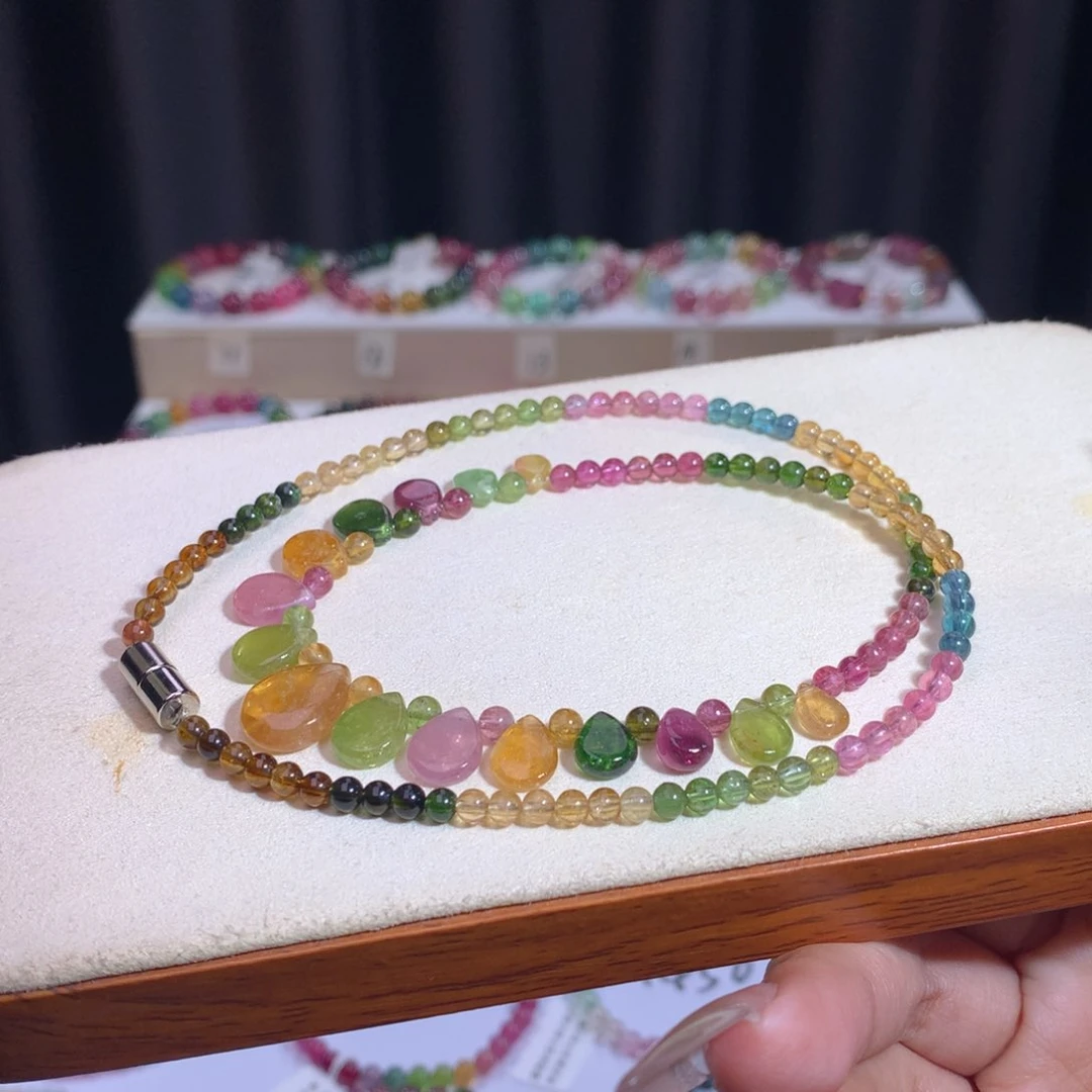 碧玺手链合金碧玺