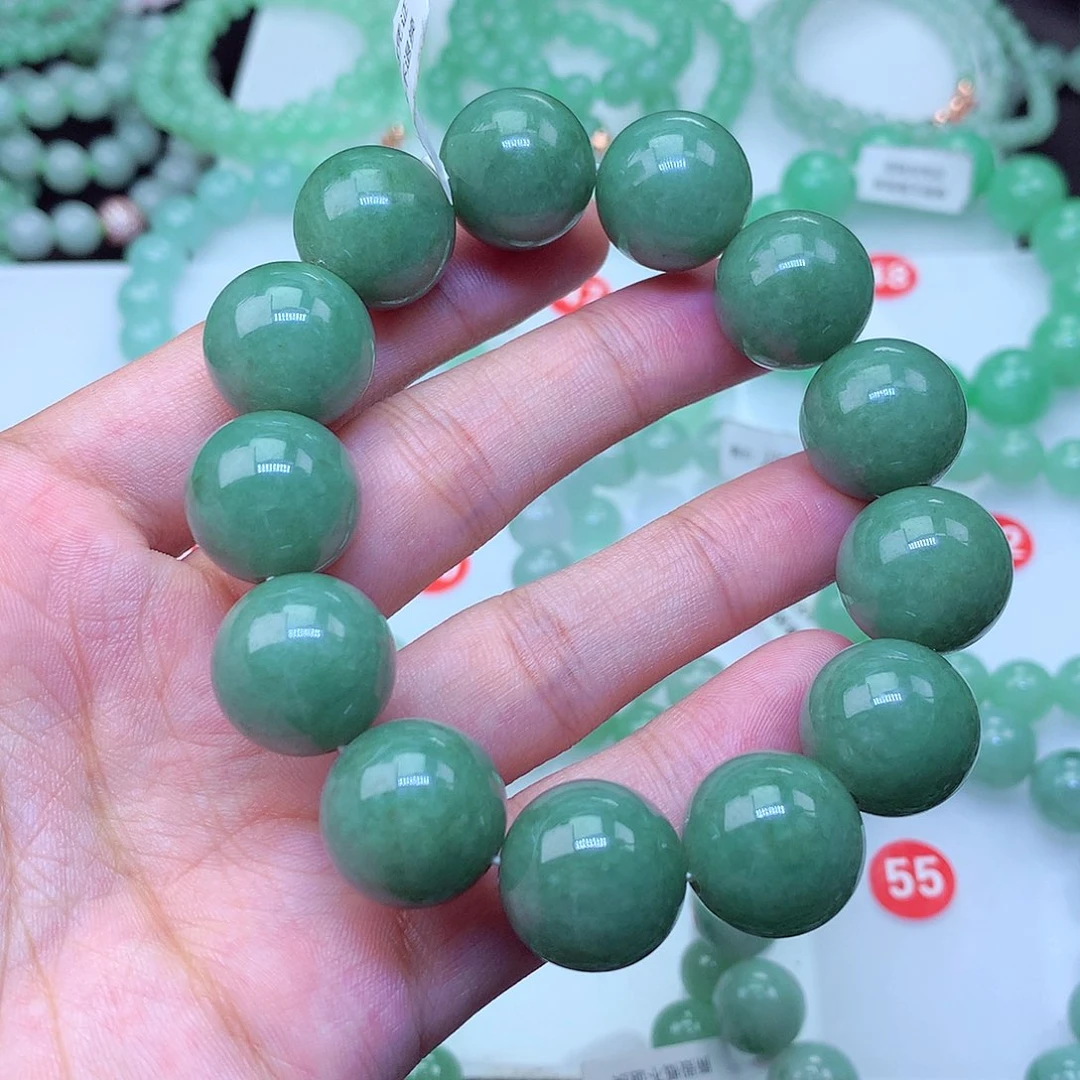 翡翠未镶嵌毛衣链卡17