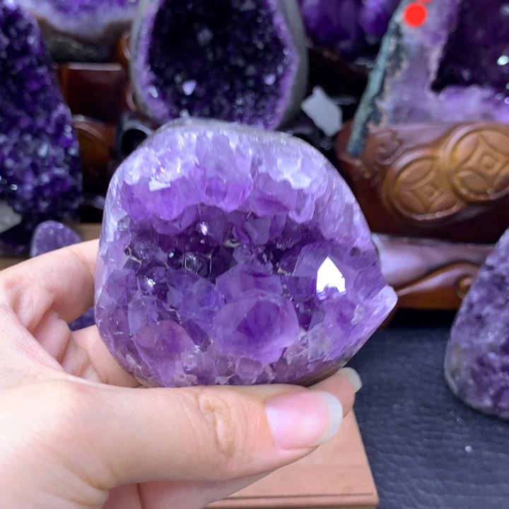 紫晶珠宝半成品未镶嵌