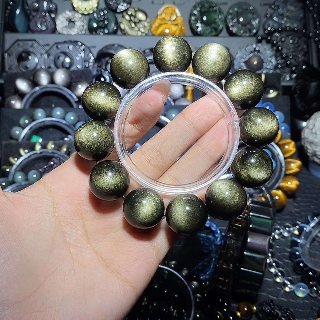 扶***灯未镶嵌黑曜岩手链