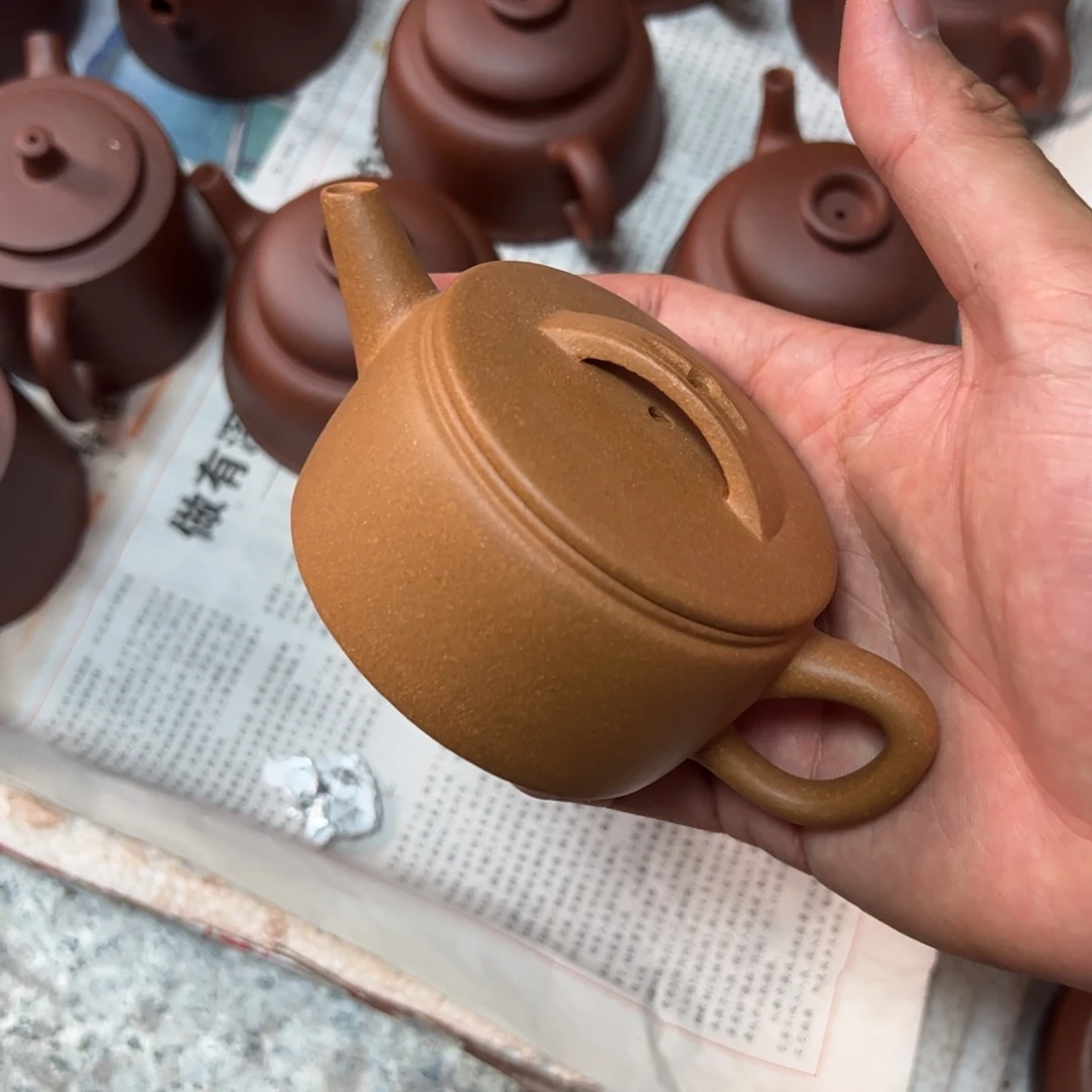 茶壶紫砂黄金段汉瓦150cc
