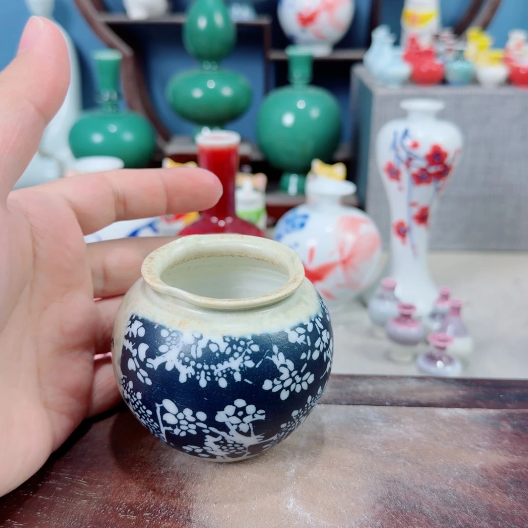 陶瓷手工小花器摆件