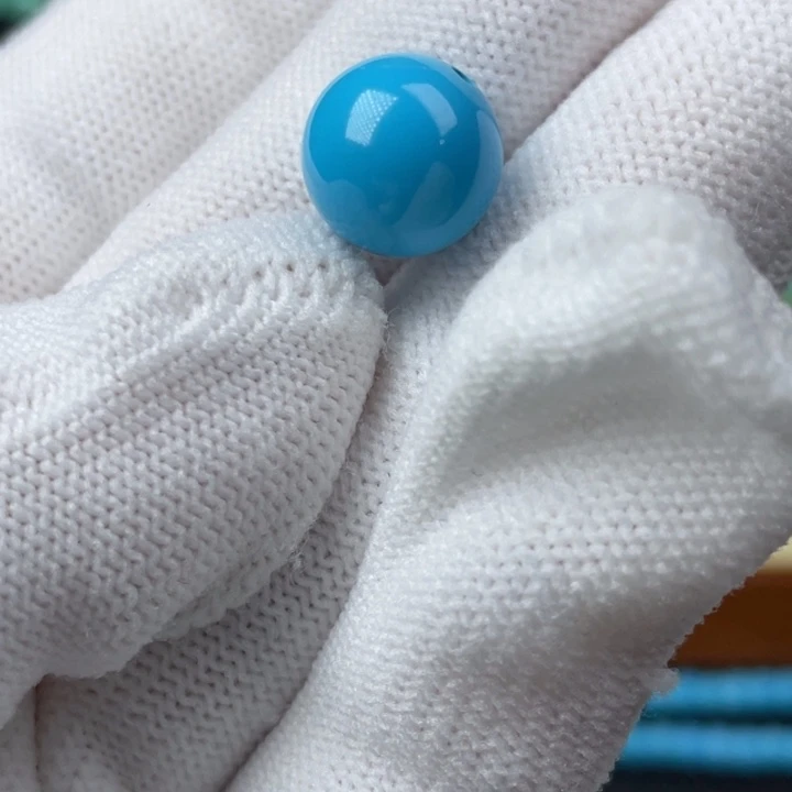 高瓷蓝12mm圆珠全品