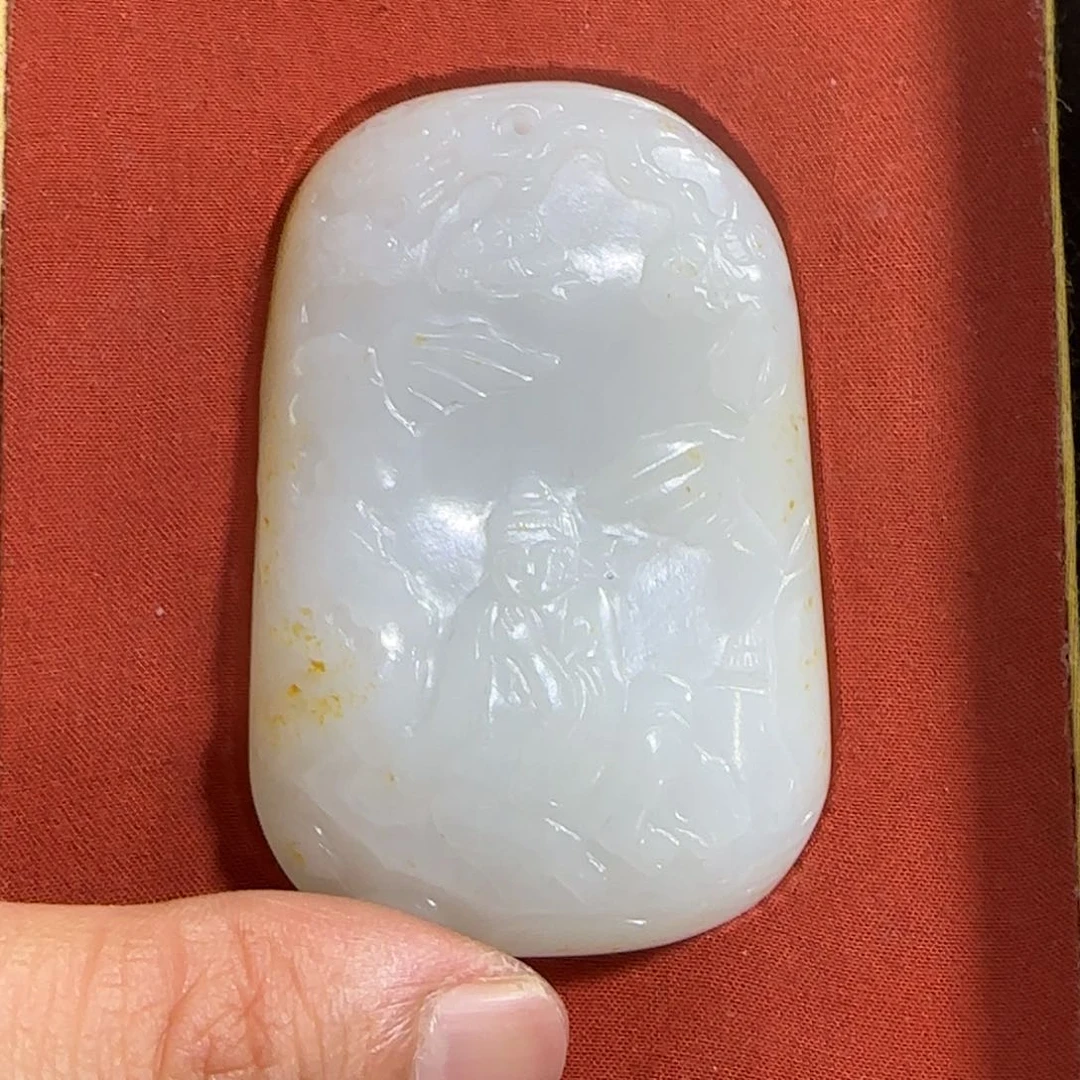 和田玉未镶嵌挂件得*