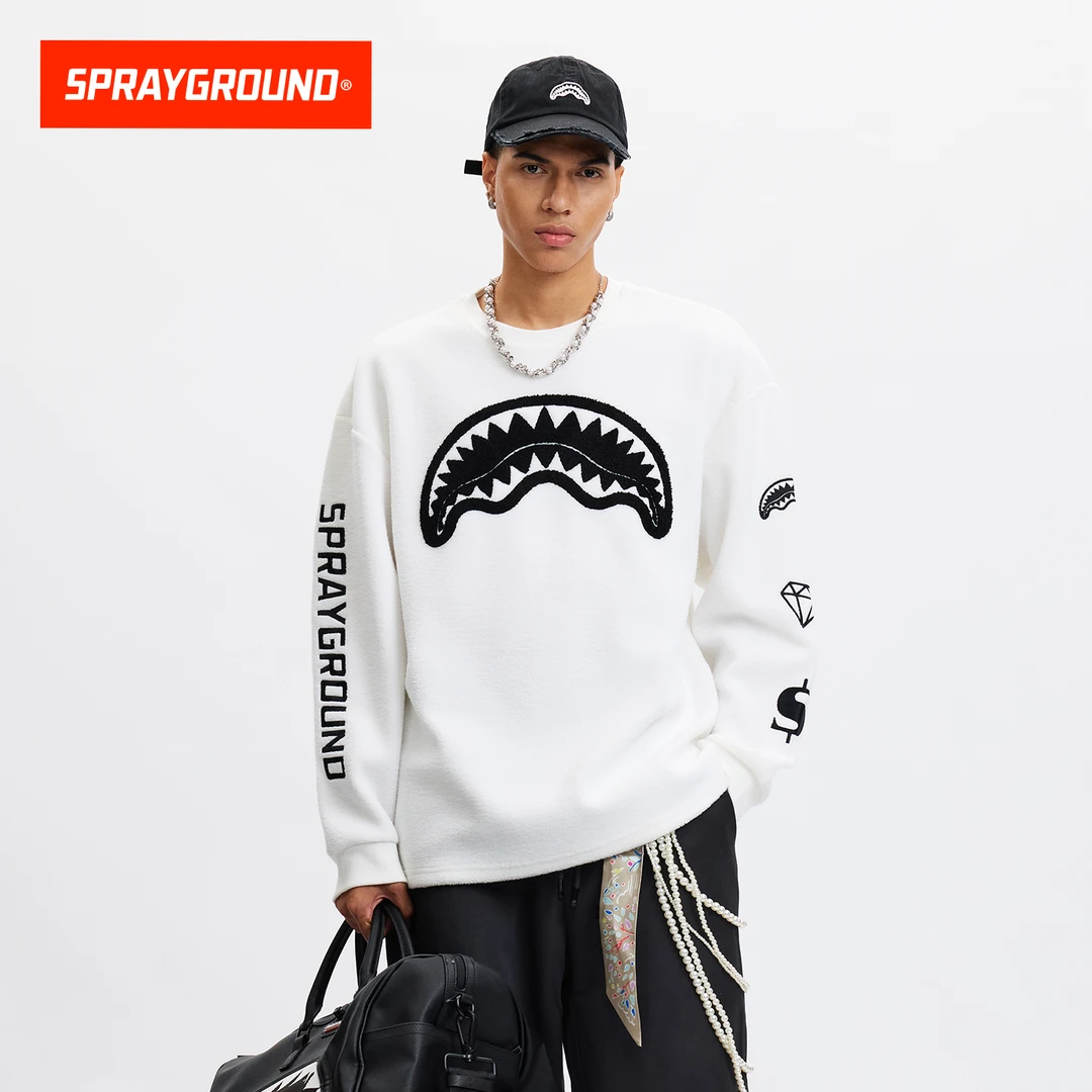 SPRAYGROUND鲨鱼嘴卫衣美式休闲宽松圆领潮流秋冬百搭JM WE140901