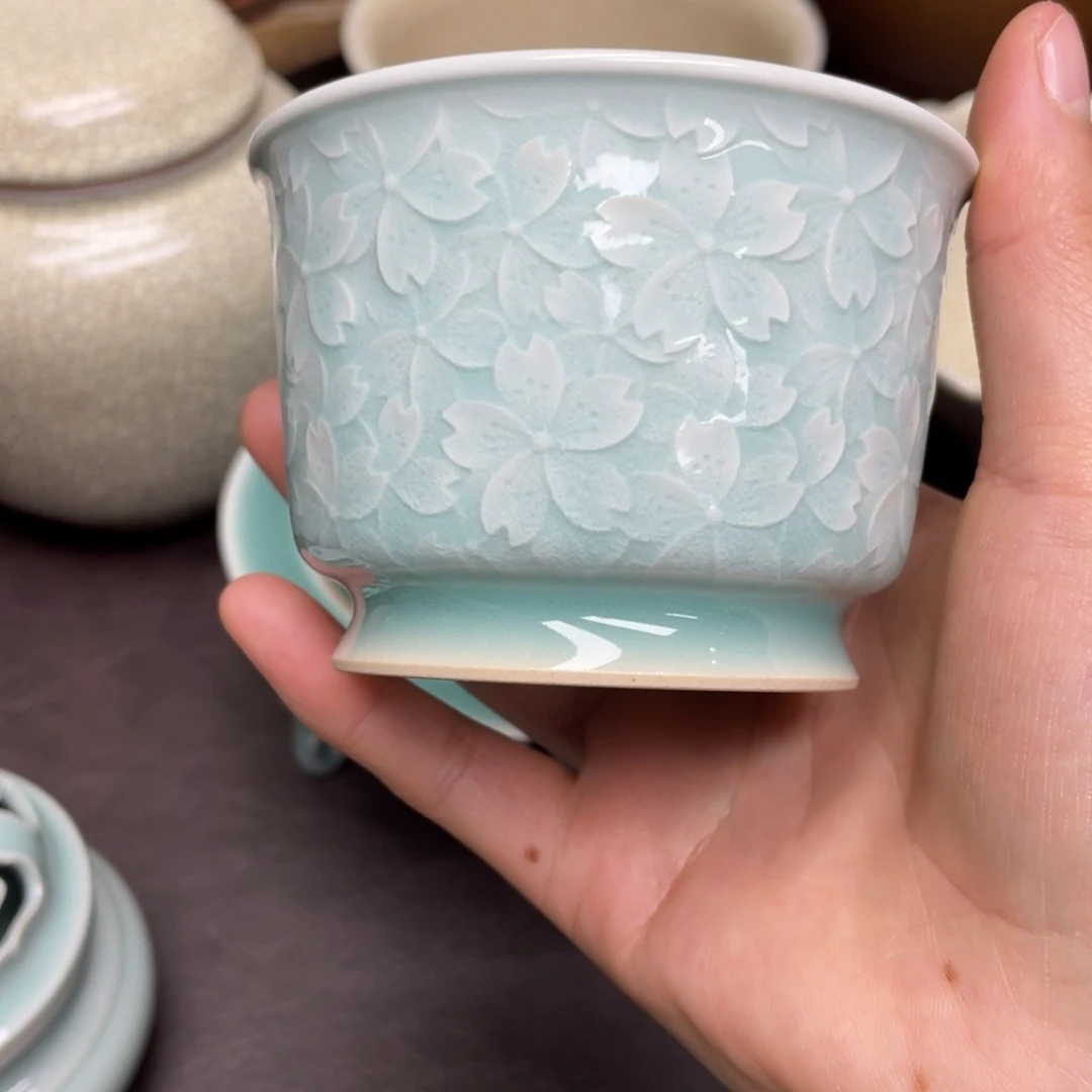半**雨福利青瓷茶具杯子