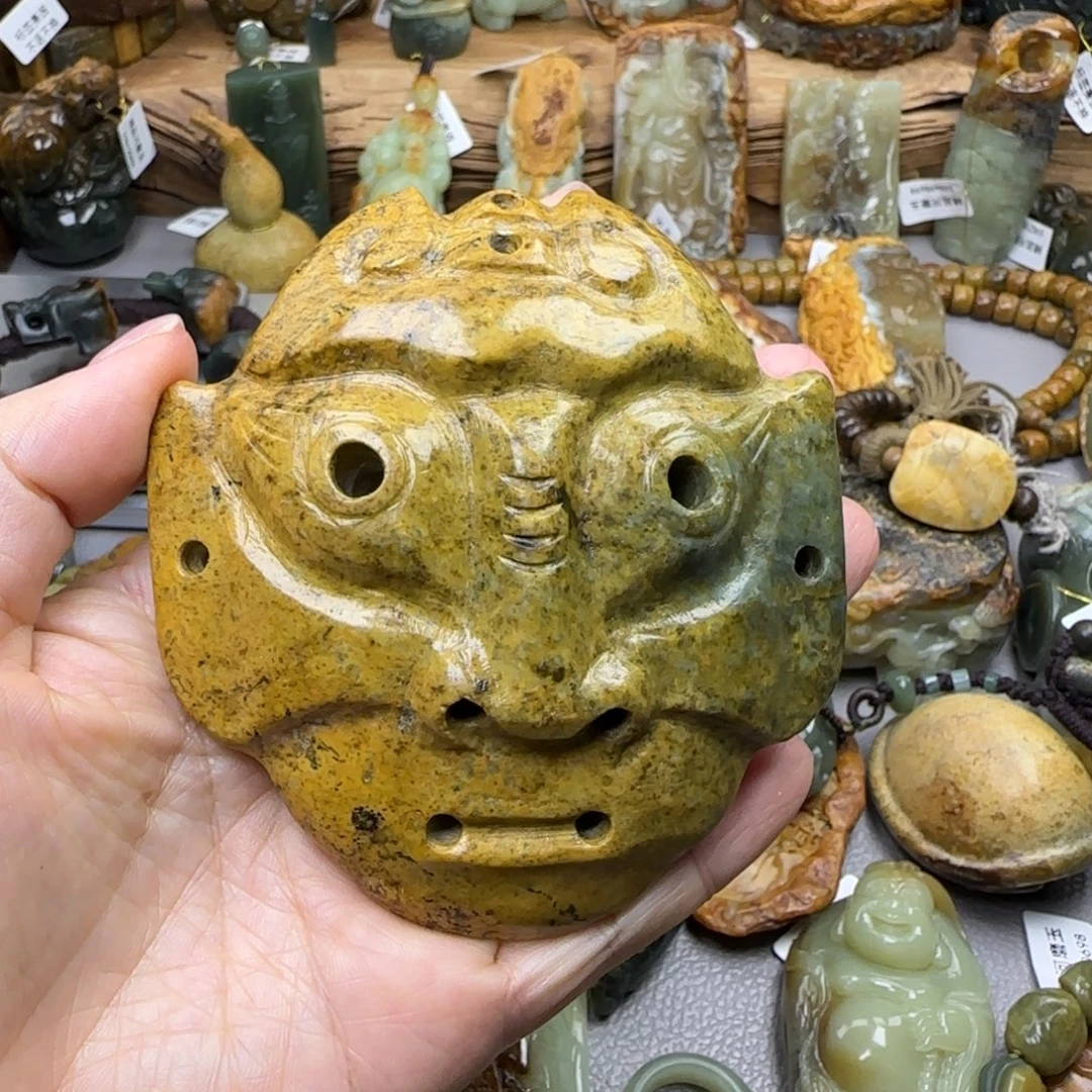 岫岩河磨玉（透闪石质玉）未镶嵌珠宝奇石