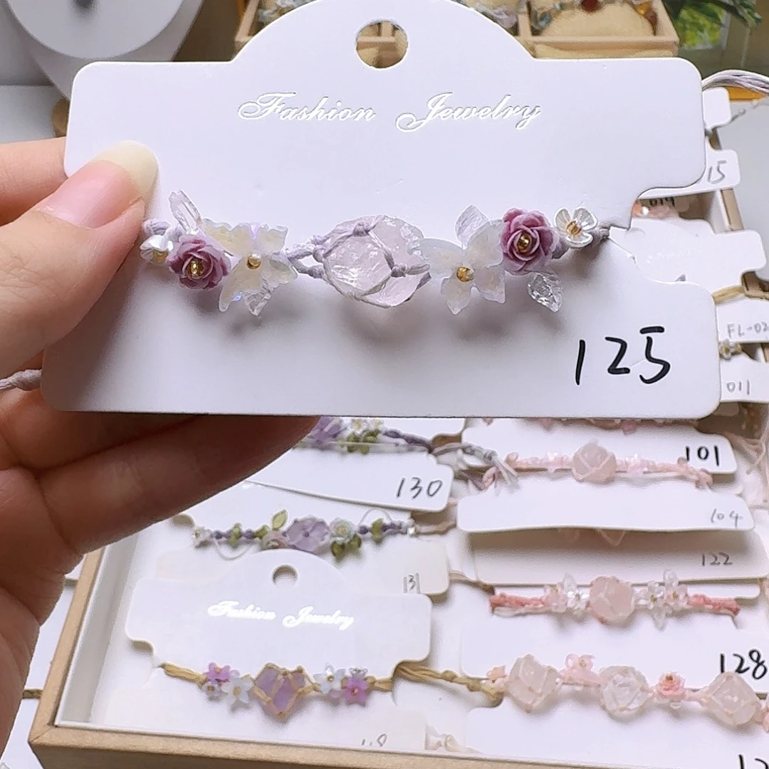 石英石纯铜锡合金纯铜125手链