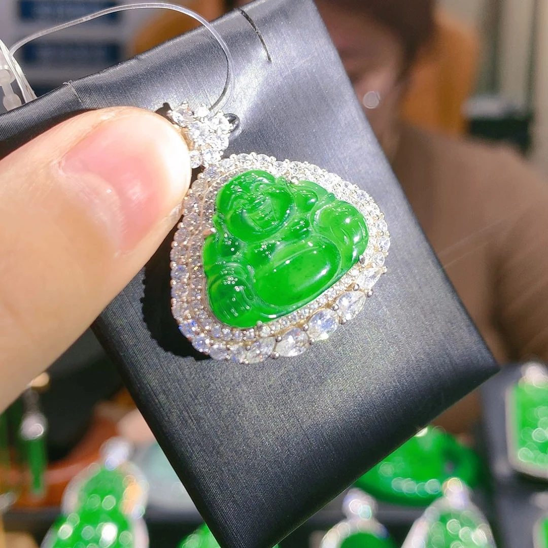 翡翠颈饰银S925镶嵌7甄选qj