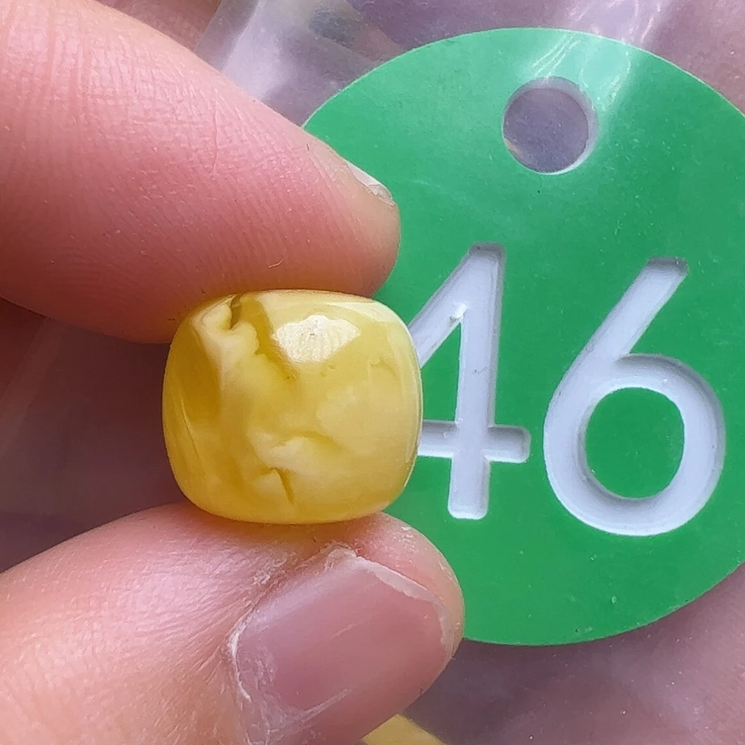 蜜蜡未镶嵌珠宝奇石12mm花粉