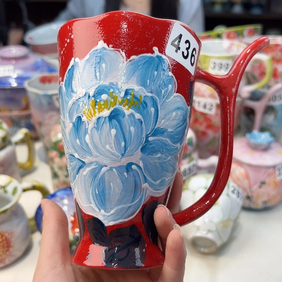 瓷片景德镇手绘高温釉下彩陶瓷茶具