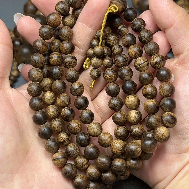 手串沉香白棋虎皮留疤0.8